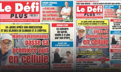 Voici la Une du Défi Plus de ce Samedi 29 Novembre 2025