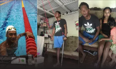 Recherche maison désespérément : Scoody Victor, unijambiste, nage à contre-courant