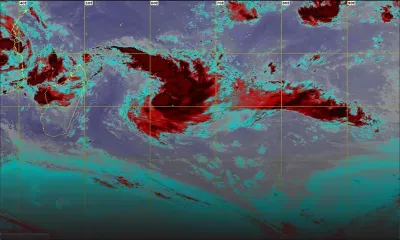 Météo : l’alerte 3 pas à écarter à Maurice ; la dépression tropicale pourrait passer à moins de 100 km de Blue-Bay