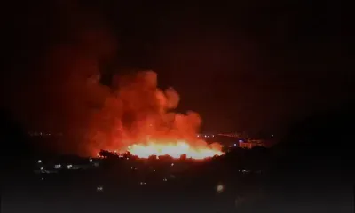 Incendie dans un champ de canne à Sodnac 