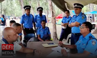 Plage de Mon-Choisy : la police mobilisée pour assurer la sécurité des citoyens et touristes.
