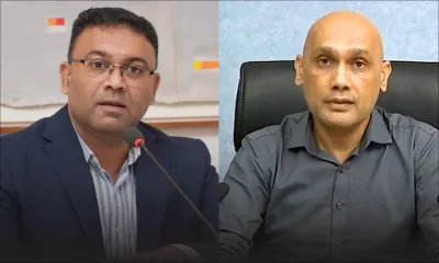 Jagutpal et Sawmynaden face à la presse à 13 h