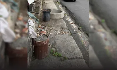 Des débris de construction qui gênent 