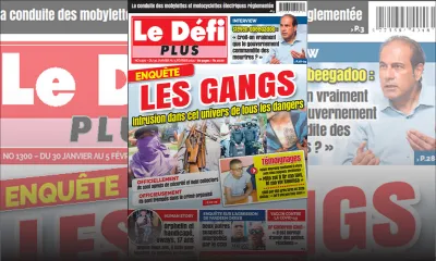 Voici la Une du Défi Plus de ce samedi 30 janvier 2021