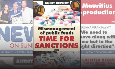 Voici la Une de News On Sunday de ce vendredi 30 mars