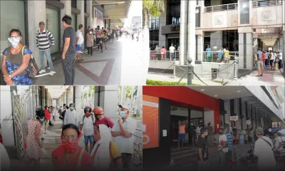 Confinement total : des ATM pris d’assaut ce lundi