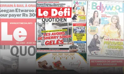 Voici la une du Défi Quotidien de ce Jeudi 30 Mars 2023