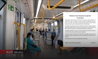 Deuxième phase de réouverture : la distanciation physique pas obligatoire dans les transports publics 