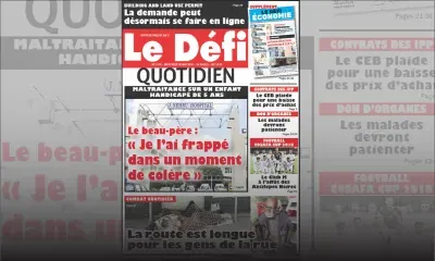 Voici la Une du Defi Quotidien de ce mercredi 30 mai 2018  