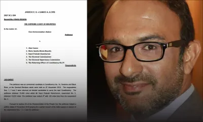 [Document] Pétition électorale : pas de «recount» pour Ezra Jhuboo, voici le jugement