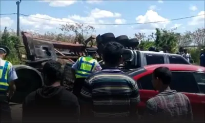À Goodlands :  trois blessés dans un carambolage