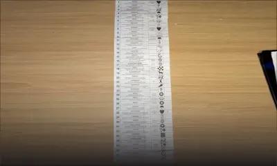 Un bulletin de vote  déposé à La Sentinelle