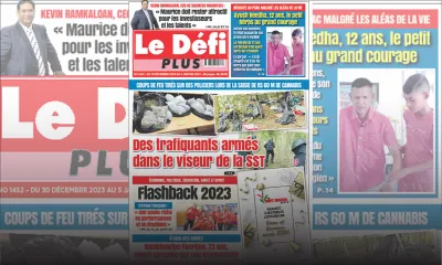 Voici la Une du Défi Plus de ce samedi 30 Décembre 2023