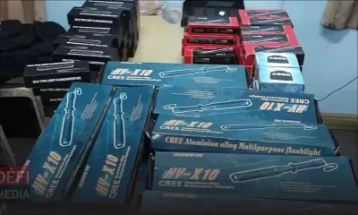 Salazie : des coups de poing américains et des tasers découverts sur un terrain abandonné