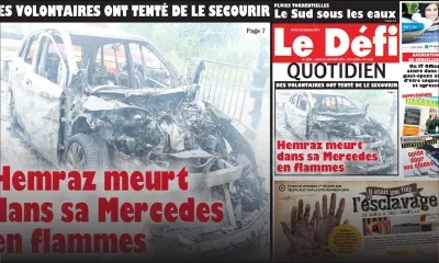 Voici la Une du Defi Quotidien de ce jeudi 31 janvier 2019