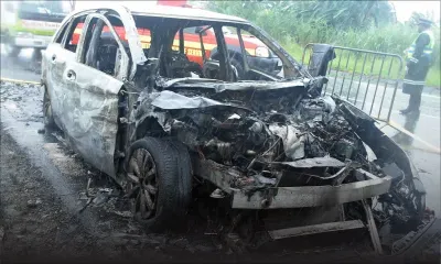 Sur l’autoroute : Hemraz Nohur meurt dans sa Mercedes en flammes