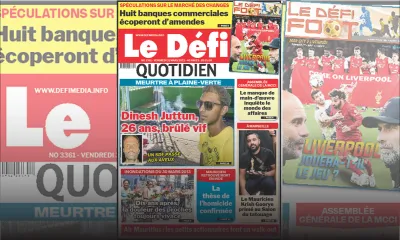 Voici la une du Défi Quotidien de ce vendredi 31 Mars 2023