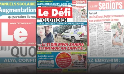 Voici la Une du Défi Quotidien de ce lundi 31 mai 2021