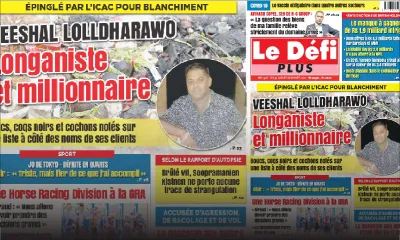 Voici la Une du Défi Plus de ce samedi 31 Juillet 2021