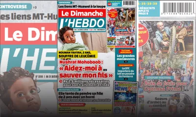 Voici la Une de Le Dimanche/L'Hebdo de ce dimanche 31 Juillet 2022