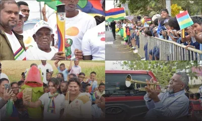 La flamme a déjà parcouru plus de 72 kilomètres pour son relais de la journée dans l’est de l’île