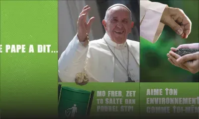 Les affiches «Le Pape a dit» enlevées suite aux critiques