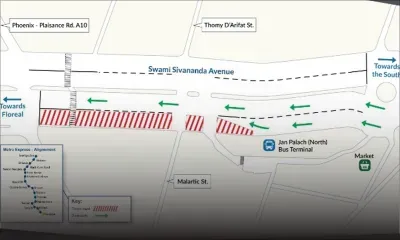 Travaux Metro Express à Curepipe : une partie de la rue Swami Sivananda fermée à la circulation automobile