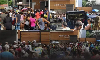 Rassemblement des sinistrés devant l’Astor Court : les activités au bureau des passeports perturbées, la rue Lislet Geoffroy fermée