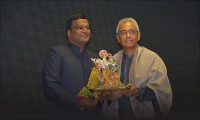 Pravind Jugnauth au Indira Gandhi Centre for Indian Culture lors des célébrations de la fête Ougadi