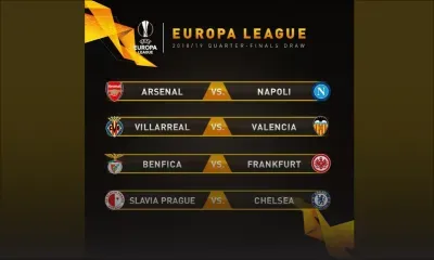 Ligue Europa: Naples-Arsenal à l'affiche, tirage clément pour Chelsea