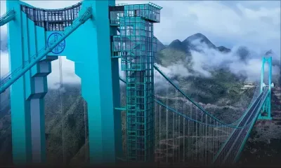 Le pont le plus haut du monde inauguré en Chine