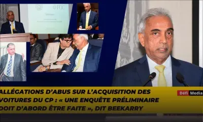 Allégations d’abus sur l’acquisition des voitures du CP : «Il y aura des further investigations en fonction des résultats de l’enquête préliminaire », dit Beekarry