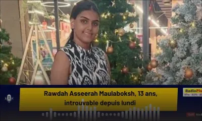 Rawdah Asseerah Maulaboksh, 13 ans, introuvable depuis lundi 