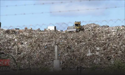 Conséquence d’une grève : accumulation de lixiviat au centre d’enfouissement de Mare-Chicose