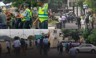 Comparution des suspects arrêtés dans l'assassinat de Fakhoo : échauffourées entre deux groupes, intervention de la SSU pour ramener le calme