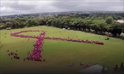 World Cancer Day: CANMA creates largest human ribbon