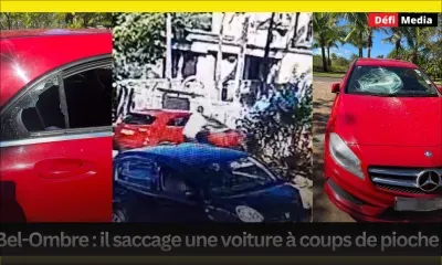 Bel-Ombre : il saccage une voiture à coups de pioche