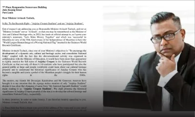 Record mondial : Me Mooroongapillay fait une demande au sujet du stade Anjalay Coopen