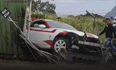 Highlands : une voiture termine sa course dans un abribus