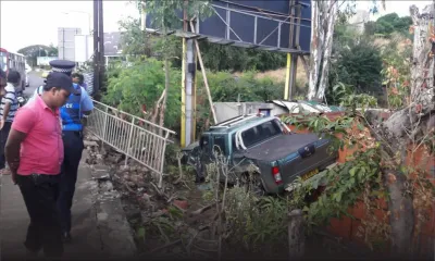 Petite-Rivière : un 4x4 termine sa course contre une maison