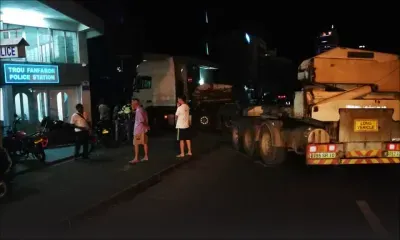 Trou-Fanfaron : un poids lourd s'encastre dans le bâtiment IKS