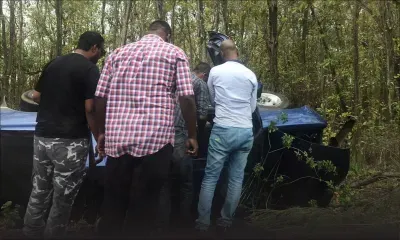 L’Aventure : un 4x4 fait une sortie de route et se renverse sur le flanc