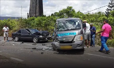 Wooton : collision entre une voiture et un van 