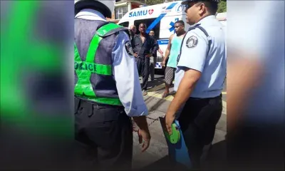 Accident de la route : un motocycliste percuté par un 2x4 de la prison de GRNO