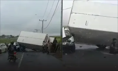 Queen-Victoria : un accident entre un camion et une 4x4 fait six blessés