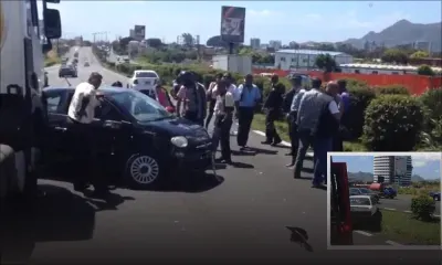 Trianon : un accident impliquant un camion-citerne et deux voitures fait deux blessés
