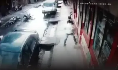 Port-Louis : un accident spectaculaire filmé par une CCTV
