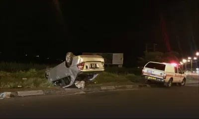 Belle-Vue : une voiture finit les quatre roues en l’air