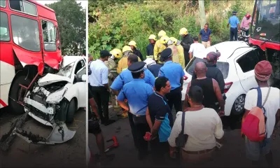 Accident de la route à St-Martin