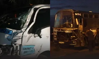 Canot : collision entre un bus et un van